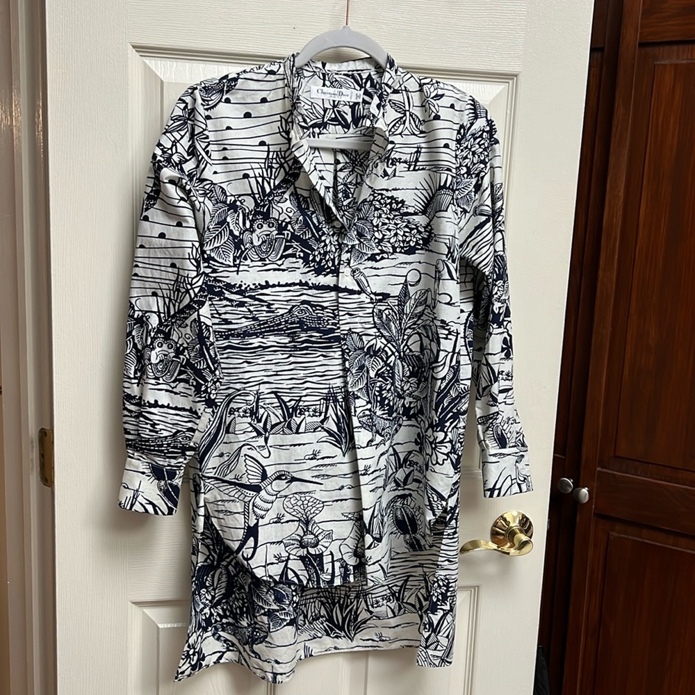 Christian Dior resort long blouse 34